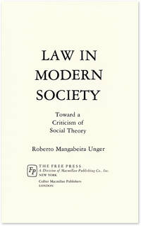 Law in Modern Society: Toward a Criticism of Social Theory