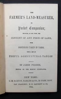 THE FARMER'S LAND-MEASURER, OR POCKET COMPANION; SHOWING, AT ONE VIEW, THE CONTENT OF ANY PIECE OF LAND FROM DIMENSIONS TAKEN IN YARDS, WITH A SET OF USEFUL AGRICULTURAL TABLES
