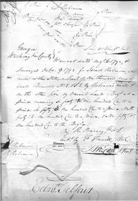 Surveyor's Report in Georgia. Partially printed manuscript document, signed