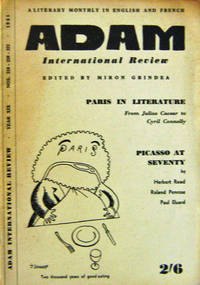 Adam International Review Year XIX Nos. 219-220-221 Adam International Review Year XIX Nos. 219-220-221