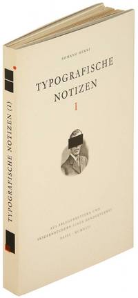 Typographic Notes I (Typografische Notizen I)