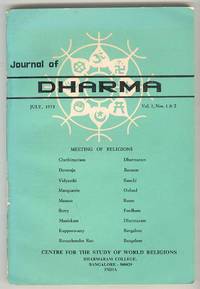 Journal of DHARMA (July, 1975, Vol. 1, Nos. 1 & 2) Journal of DHARMA (July, 1975, Vol. 1, Nos. 1 & 2)