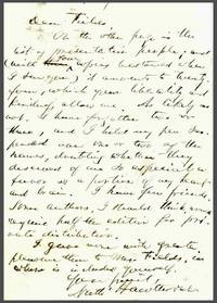 AUTOGRAPH LETTER, SIGNED, TO JAMES T. FIELDS