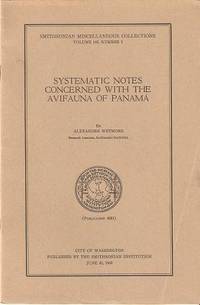 SYSTEMATIC NOTES CONCERNED WITH THE AVIFAUNA OF PANAMA SYSTEMATIC NOTES CONCERNED WITH THE AVIFAUNA OF PANAMA