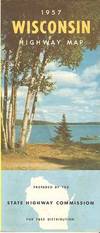 1957 WISCONSIN HIGHWAY MAP