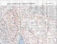 AAF Cloth Map, Asiatic Series, No. 34, Southeast China.  No. 35, Northeast China