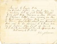 An Early California Cattle Sale Document
