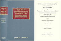 Hand-List of Legislative Sessions and Session Laws Statutory