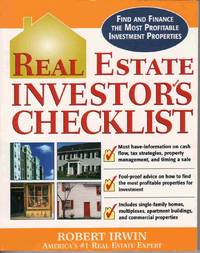 REAL ESTATE INVESTOR'S CHECKLIST REAL ESTATE INVESTOR'S CHECKLIST