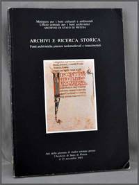 Archivi E Ricerca Storica: Fonti Archivistiche Pistoiesi Tardomedievalie E  Rinascimentali; Ministero Per I Beni Culturali E Ambientali Ufficio  Centrale Per I Beni Archivistici Archivio Di Stato Di Pistoia