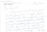 An Abe Fortas Handwritten Note Just After Resigning From The Supreme Court