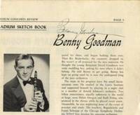 Autograph signature on an excerpt from "Stadium Concerts Review"