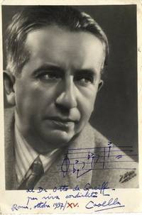 Autograph musical quotation signed and dated Rome, October 1937