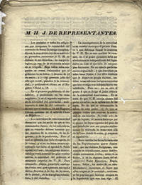 M. H. J. de Representantes . . . [caption title]