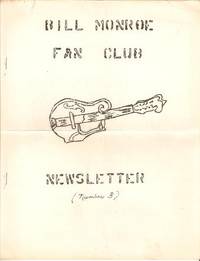 BILL MONROE FAN CLUB NEWSLETTER,  Number 3: