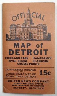 NEW NATIONAL AUTHENTIC MAP OF DETROIT AND ENVIRONS. (map title)