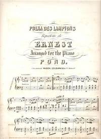 LA POLKA DES LAMPIONS. Repertoire de Ernest. Arranged for the Piano by Pond