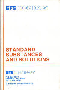 GFS Chemicals: Standard Substances and Solutions