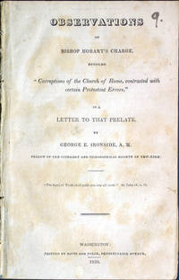 Observations on Bishop Hobart's charge, entitled 