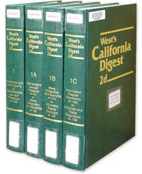 California Digest 2d West's. Odd volumes @