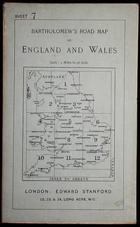 Bartholomew's Four Miles To the Inch Road Map of England and Wales: New Series Sheet 7: Southern Wales