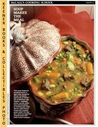McCall's Cooking School Recipe Card: Soups 12 - Beef-And-Vegetable Soup  (Replacement McCall's Recipage or Recipe Card For 3-Ring Binders)