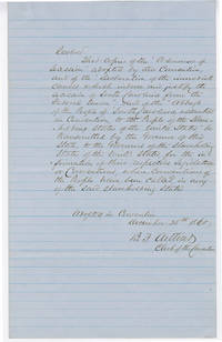 One of the Most Momentous Documents in American History: From the South Carolina Secession Convention Floor, the Original Call For a    Southern Confederacy