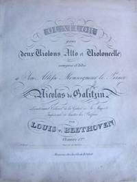 Quatuor pour deux Violons, Alto et Violoncelle [Subtitle]: compos&eacute; et dedi&eacute; &agrave; Son Altesse Monseigneur le Prince Nicolas de Galitzin Lieutenant Colonel de la Garde de Sa Majest&eacute; Imp&eacute;riale de toutes les Russies par Louis v. Beethoven Oeuvre 127. [Set of parts]