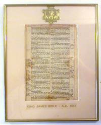 Original Leaf from a 1657 King James Bible: Job