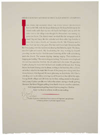 from Flickering Shadows (Signed Broadside)