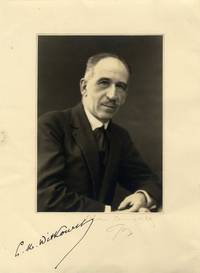 Fine half-length portrait photograph signed "G.M. Witkowski" in ink by the composer