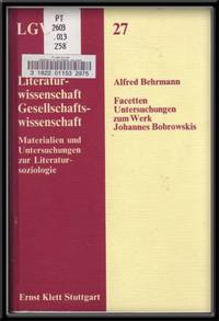 Facetten Unters. zum Werk Johannes Bobrowskis (Literaturwissenschaft, Gesellschaftswissenschaft ; 27) (German Edition) Facetten Unters. zum Werk Johannes Bobrowskis (Literaturwissenschaft, Gesellschaftswissenschaft ; 27) (German Edition)