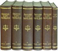Dansk Lovsamling 1665-1930. 5 vols. with 1931 1 vol. (6 books)