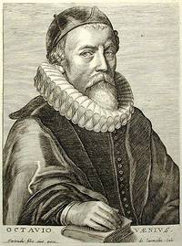 Engraved Portrait of artist Octavio Venius/Otto van Veen from a painting by his daughter Gertrude van Veen Engraved Portrait of artist Octavio Venius/Otto van Veen from a painting by his daughter Gertrude van Veen
