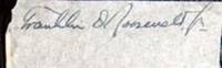 Autograph of Franklin Delano Roosevelt Jr