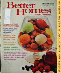 Better Homes And Gardens Magazine (September 1974 Vol. 52, No. 9 Issue)