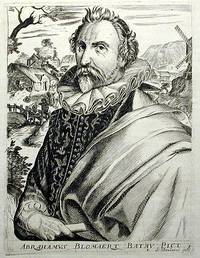 Engraved Portrait of Dutch artist Abraham Bloemaert by Esme de Boulonois Engraved Portrait of Dutch artist Abraham Bloemaert by Esme de Boulonois
