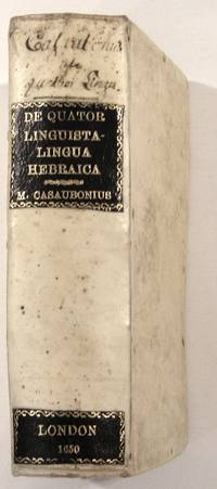 De Quatuor Linguis Commentationis, Pars Prior: Quae, De Lingua Hebraica: Et, De Lingua Saxonica