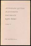 Autograph Letters, Manuscripts, Documents (Catalogue 147)