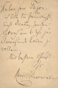 Autograph postcard signed, postmarked Berlin [date illegible]