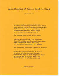 Broadside Poem: "Upon Hearing of James Baldwin Dead