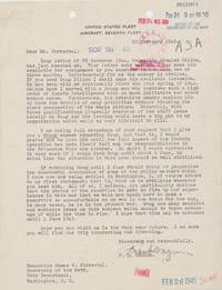 Admiral Wagner Writes To Navy Secretary Forrestal About The Talents Of Douglas Dillon: “Seldom Have I Served With A Young Man Who Combines Such A High Order Of Innate Intelligence With So Much Initiative And Sound Common Sense…I Would Appreciate It Very Much If I Could Keep Doug Until About 1 June”