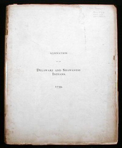 Image for Causes of the Alienation of the Delaware and Shawanese Indians from the British Interest