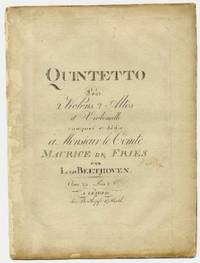 Quintetto Pour 2 Violons, 2 Altos et Violoncelle [Subtitle]: compos&eacute; et d&eacute;di&eacute; &agrave; Monsieur le Comte Maurice de Fries... Oeuv. 29. [Set of parts]
