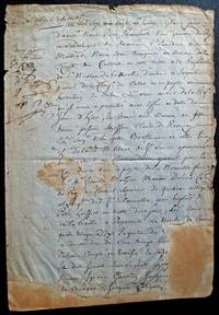 With the fur trade in crisis, La Compagnie du Castor shows signs of panic.  Manuscript document, signed