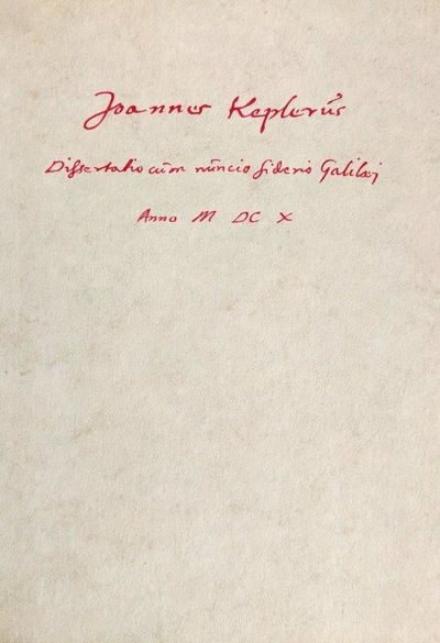 Image for Des kaiserlichen Mathematikers Johannes Kepler Unterredung mit dem Sternenboten: der unla?ngst von dem Paduanischen Mathematiker Galileo Galilei zu den Sterblichen gesandt wurde. Erschienen zur XII. Generalversammlung in Hamburg 1964, Ubersetzung ins Deutsche und Nachwort von Franz Hammer.