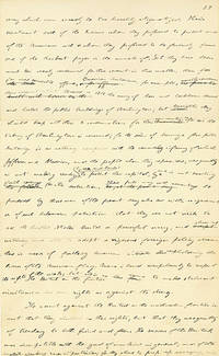 Fantastic Teddy Roosevelt hand-written manuscript, tipped into a copy of his book The Winning of the West. Roosevelt attacks Jefferson and Madison for their lack of foresight regarding the burning of Washington DC by the British during the War of 1812: "...the cowardly infamy of which Jefferson and Madison...were guilty in not making ready...to protect their capitol..."
