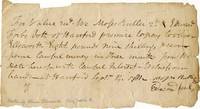Oliver Ellsworth Handwrites Promissory Note In 1781 to Two Connecticut Men