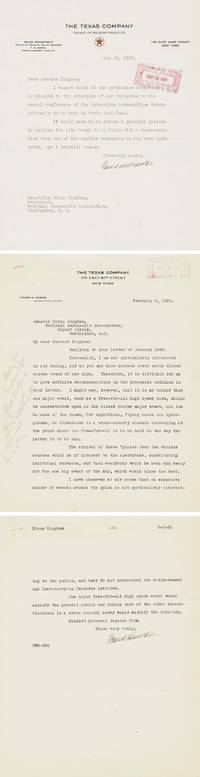 Letters From “Fastest Airman In The World” Hawks To Senator And Explorer Hiram Bingham