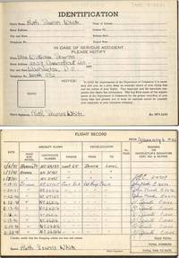 Pilot Training Logbook for Female Pilot In 1941